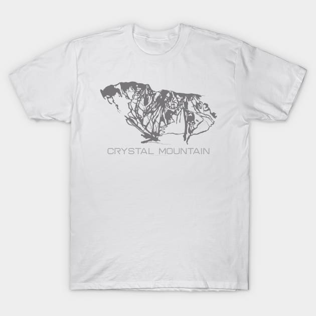 Crystal Mountain Resort 3D T-Shirt by Mapsynergy